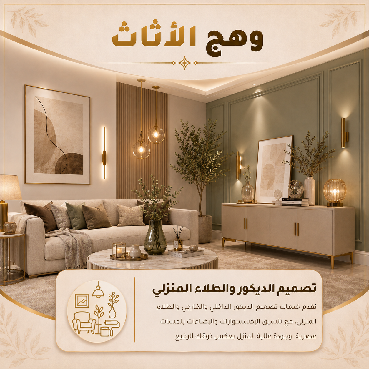 خدمات تصميم الديكور والطلاء المنزلي